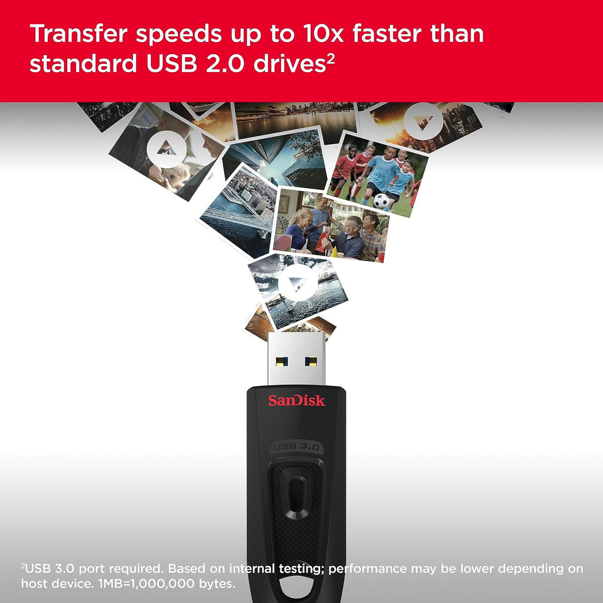SanDisk USB 3.0 Ultra USB Flash Drive Memory Stick Pen PC MAC CZ48