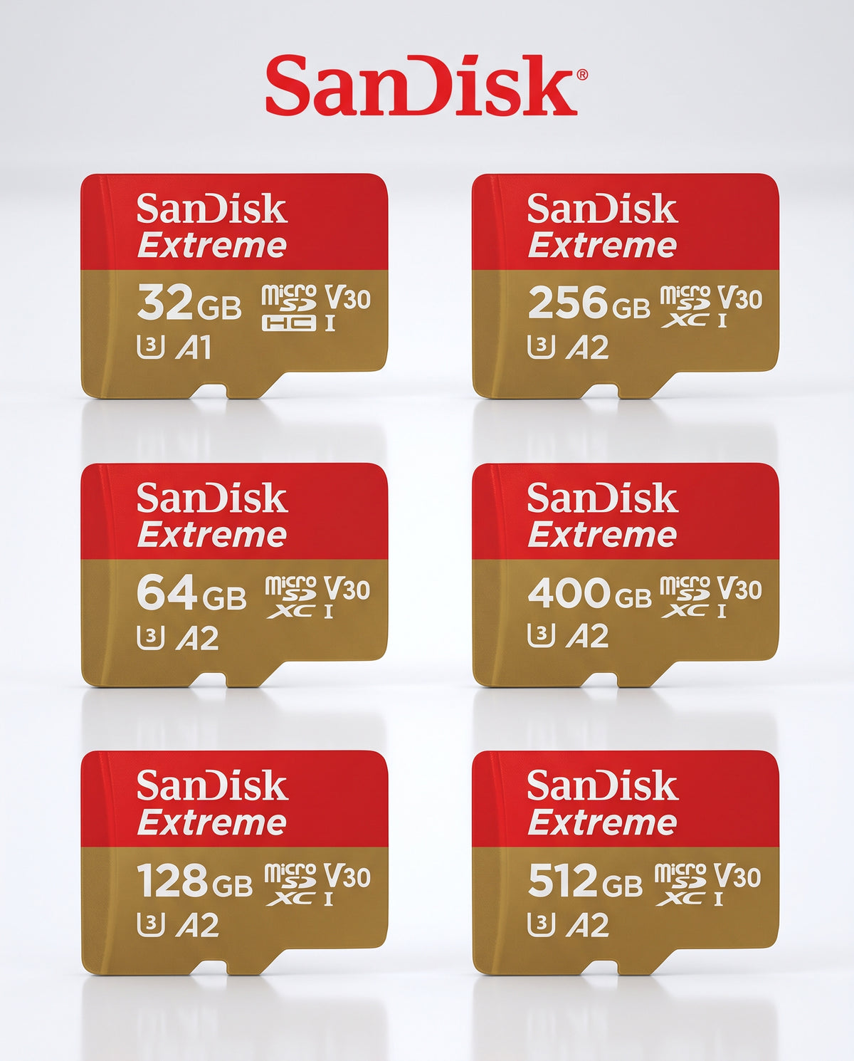 SanDisk Extreme Micro SD Card SDXC UHS-I Action Camera GoPro Memory Card
